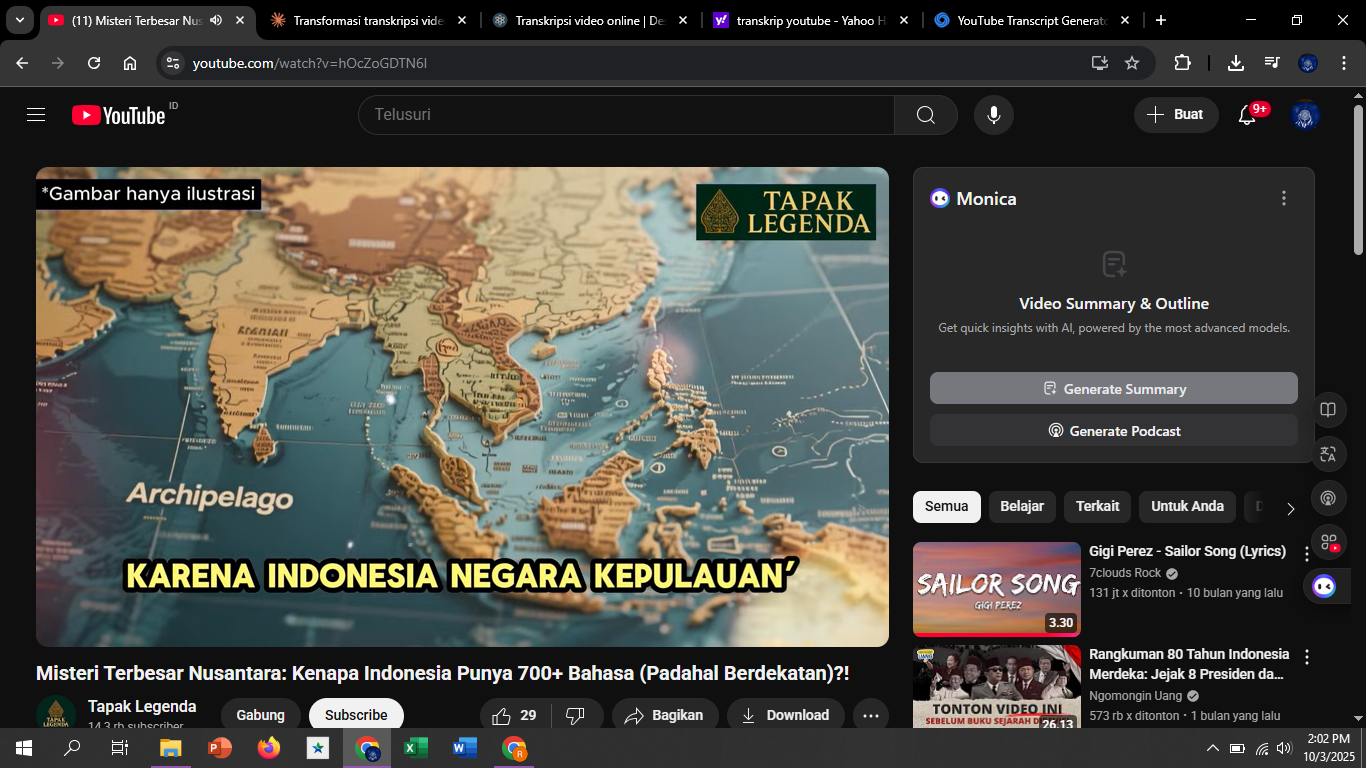 Sejarah mencatat bahwa Nusantara justru memiliki tradisi maritim yang kuat.