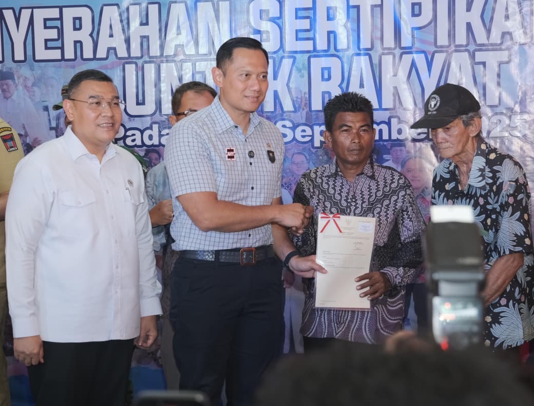 Kementerian ATR/BPN Pastikan Kepastian Hukum Tanah Ulayat di Sumbar Lewat Sertipikasi