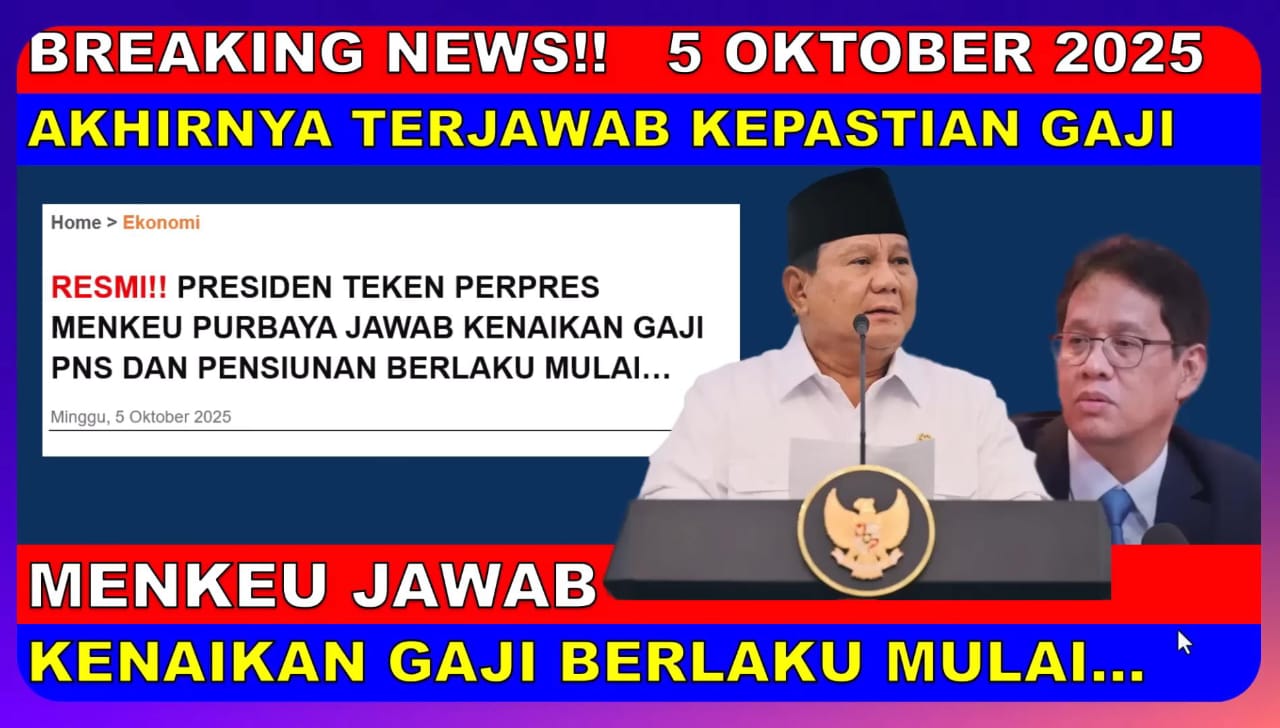 Akhirnya! Gaji ASN Naik di 2025, Tapi Tunggu Dulu... Menkeu Purbaya Bocorkan Fakta Mengejutkan!