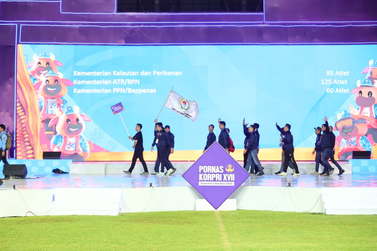 PORNAS XVII KORPRI Resmi Dibuka, Kementerian ATR/BPN Target Juara di Tujuh Cabor Unggulan