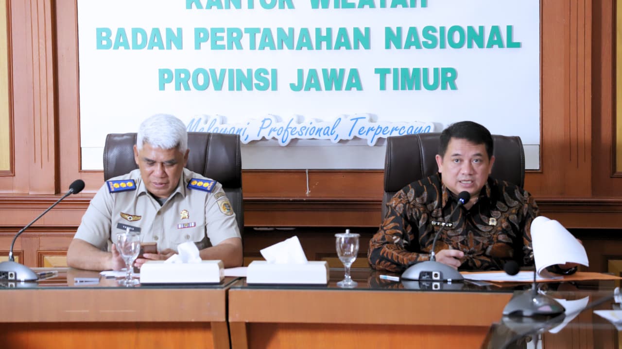 Kantor Wilayah BPN Jawa Timur Gelar Monev Percepatan PDDM dan Residu PTSL, Komitmen Tingkatkan Mutu Pelayanan