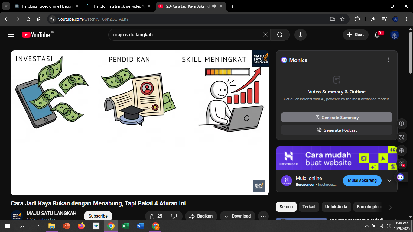 Membeli nilai berarti mengalokasikan uang untuk hal-hal yang memberikan manfaat jangka panjang