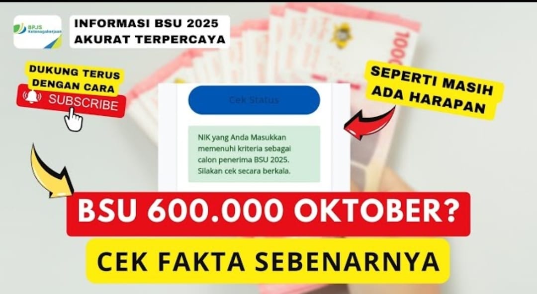 BSU Oktober 2025 Tidak Cair, Kemenaker Tegaskan Bantuan Hanya Berlaku hingga Juli