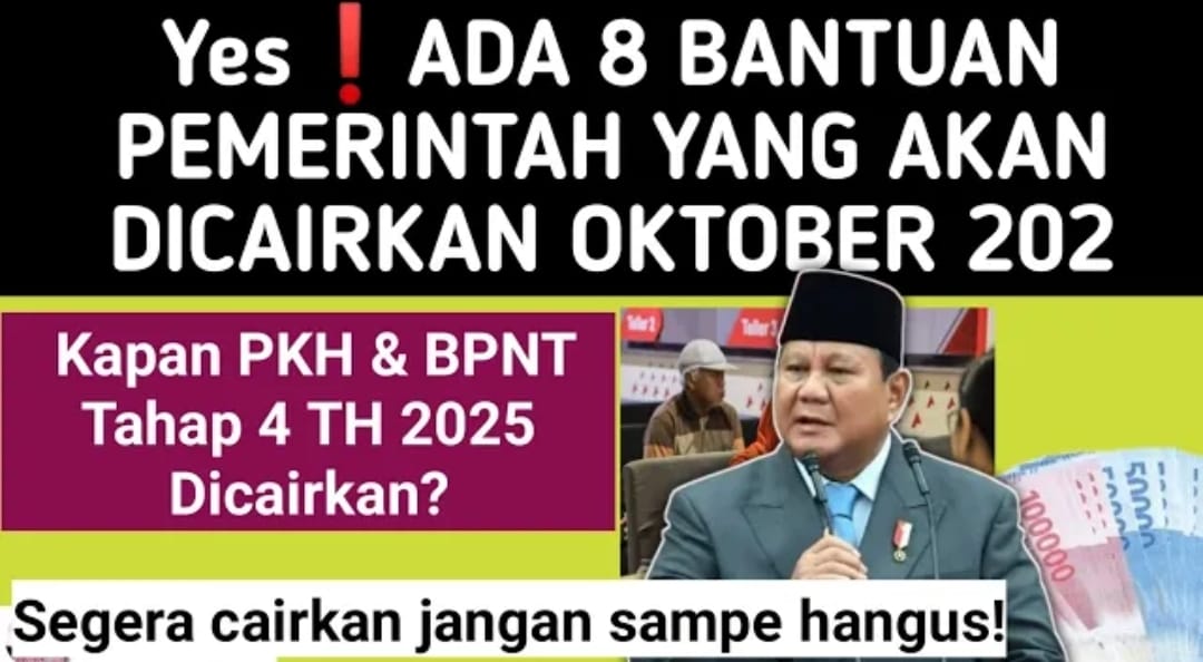 8 Bantuan Pemerintah Cair Oktober 2025: PKH, BPNT, BLT Dana Desa hingga PIP Segera Disalurkan