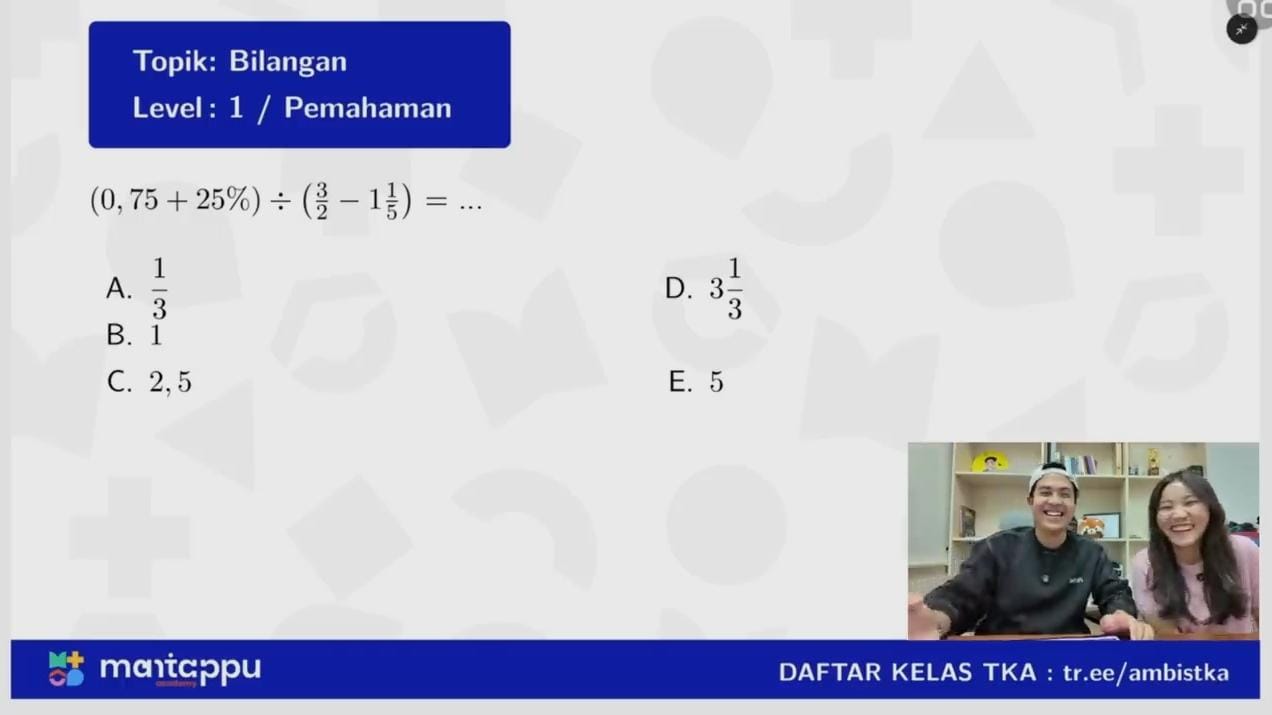 Viral! Mantapku Academy Bahas Soal TKA SNBT 2025, Buka Kelas Intensif Mulai Rp30 Ribu