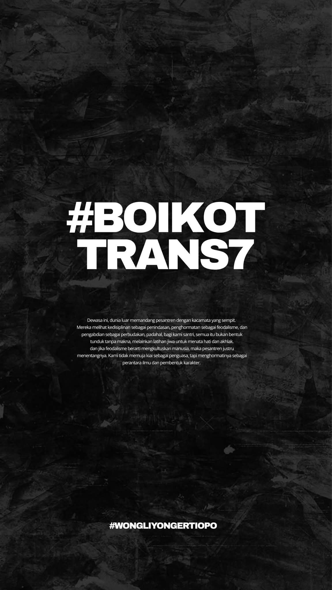 Boikot Trans7 Viral, Santri Geruduk Media Sosial Tuntut Klarifikasi Resmi