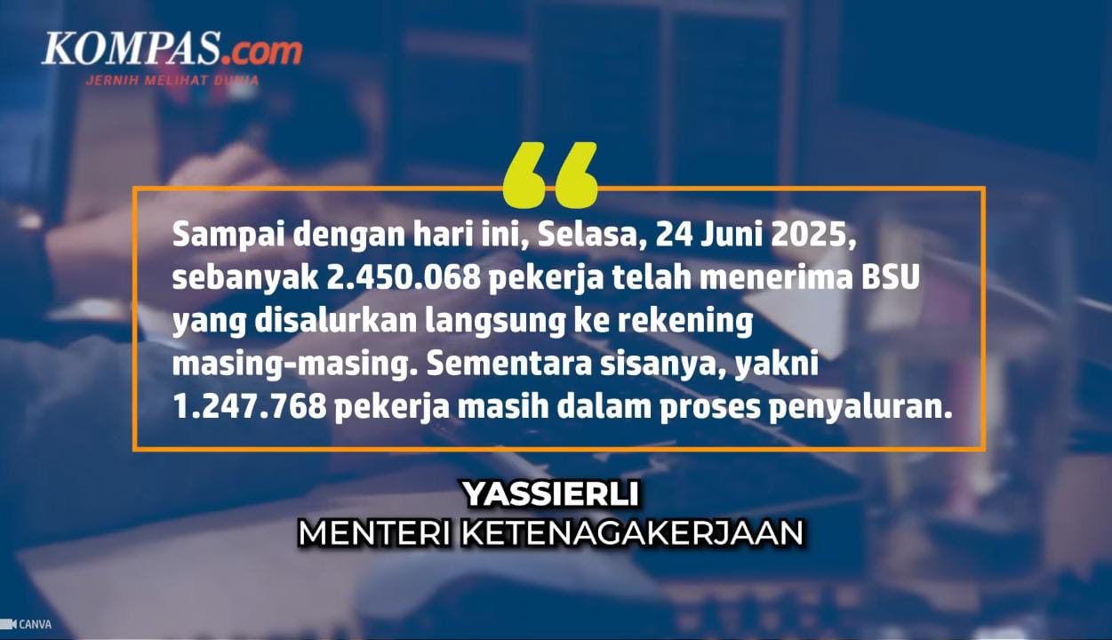 BSU BPJS Ketenagakerjaan 2025 Belum Cair? Ini Penjelasan Resmi Kemenaker