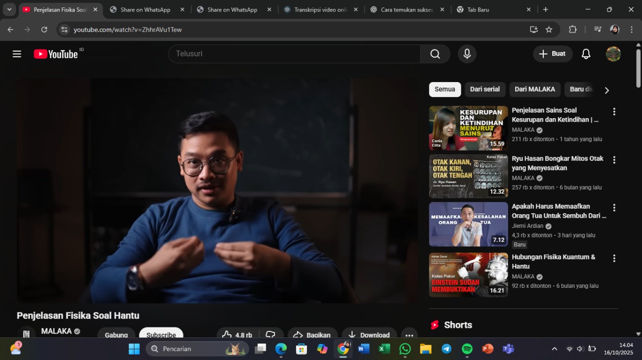 Jika hantu nyata, hukum fisika bisa berubah total.