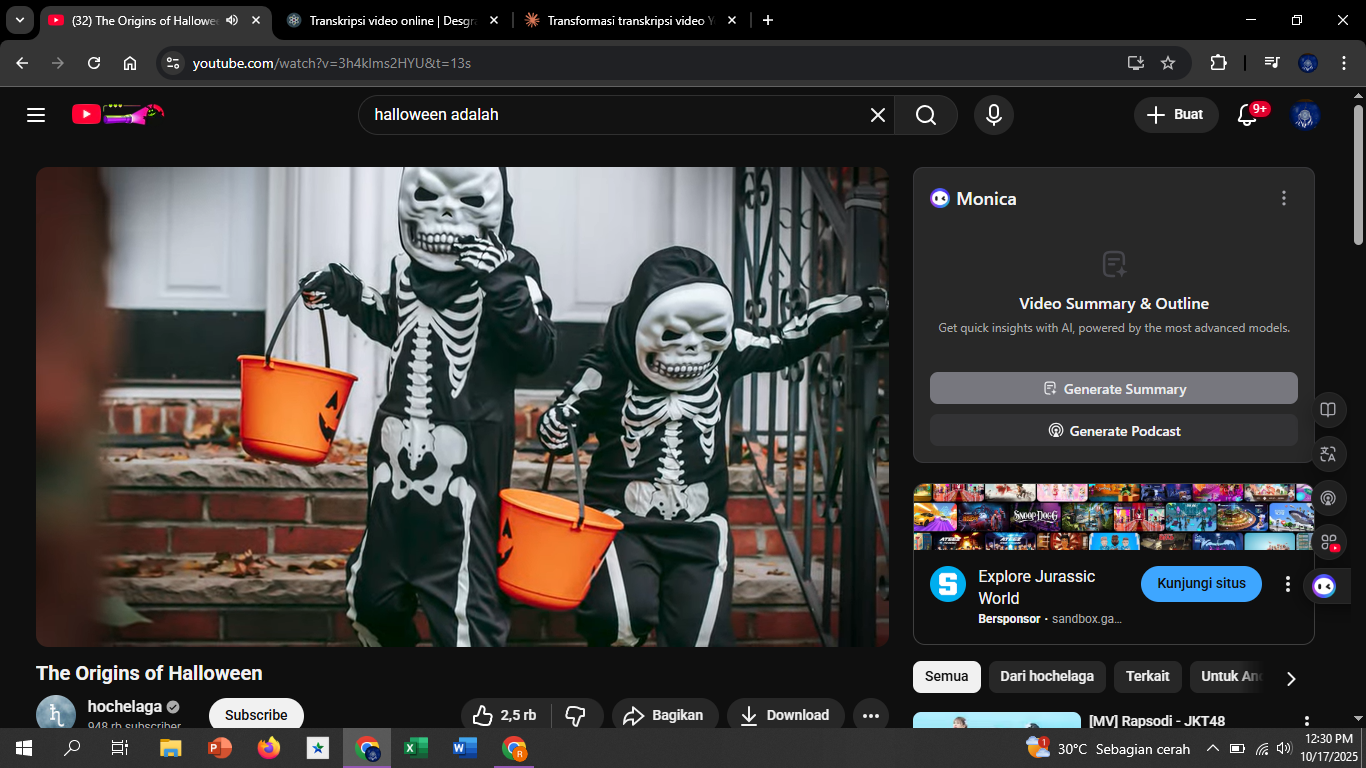 Halloween adalah campuran berbagai tradisi yang dijahit menjadi satu