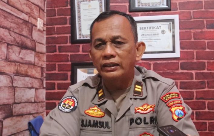 KASI Humas Polres Blitar Kota, Iptu Samsul Anwar.