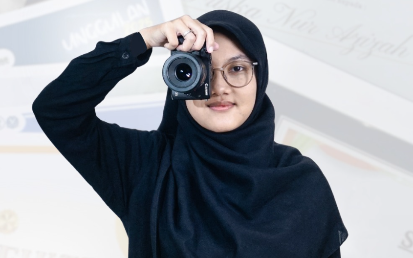 KEREN: Friska saat menjadi pemateri di salah satu seminar beberapa waktu lalu.