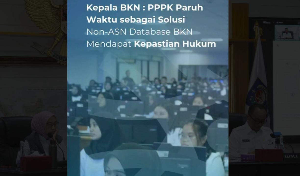 Kepala BKN: P3K Paruh Waktu Jadi Solusi Tenaga Non-ASN yang Tak Lolos Seleksi 2024