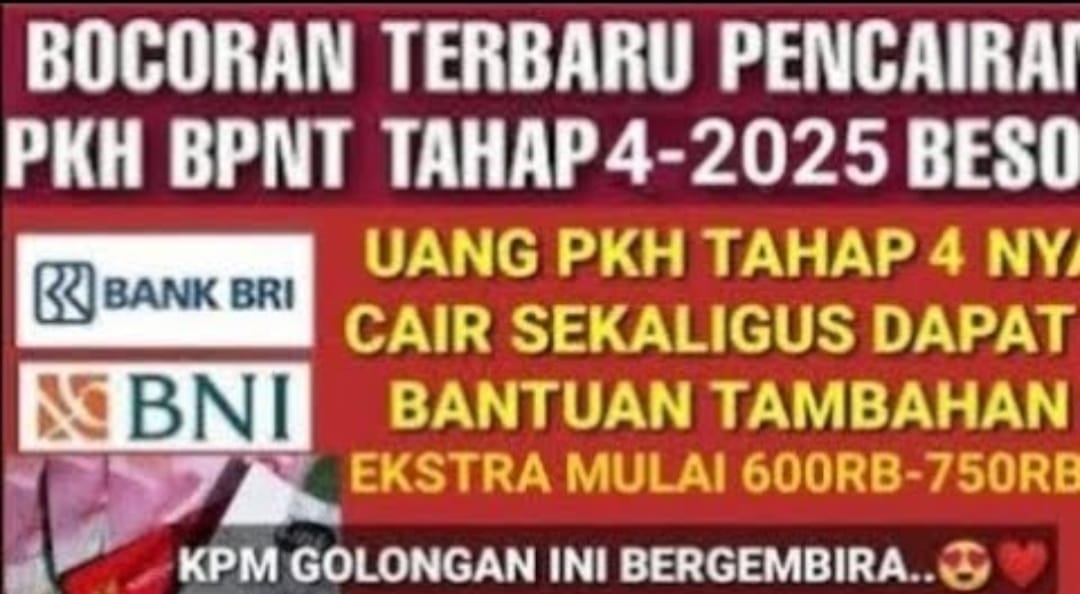 Kabar Gembira! PKH dan BPNT Tahap 4 Cair Akhir November, KPM Terpilih Dapat Tambahan Bantuan Tunai