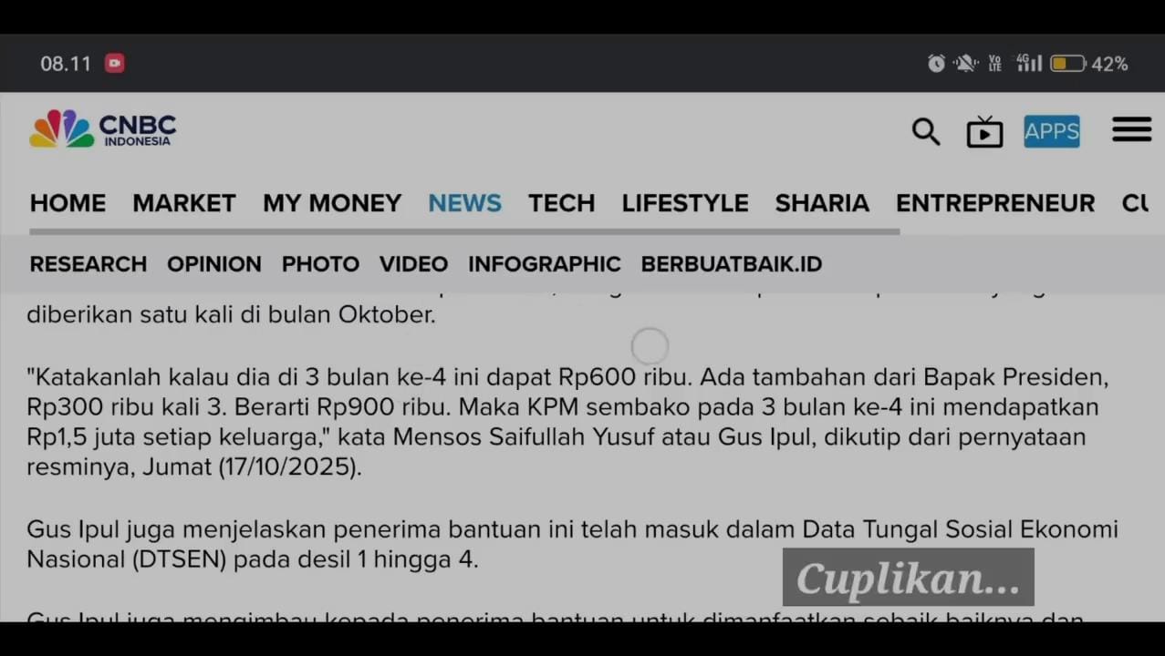 BLT Kesra Rp900 Ribu Cair, KPM BPNT Dapat Total Rp1,5 Juta Mulai Senin!
