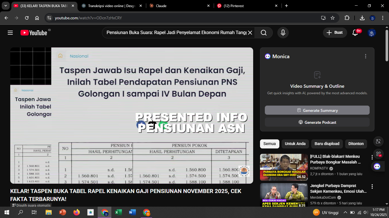 Kehadiran tabel rapel gaji pensiunan 2025 menjadi jawaban atas kekhawatiran