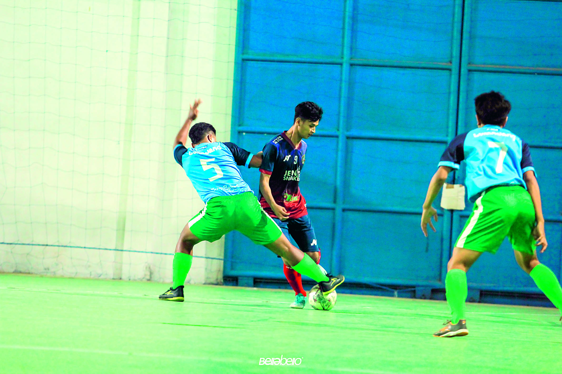BIBIT POTENSIAL: Atlet futsal Kabupaten Blitar saat berlaga di suatu kompetisi regional beberapa waktu lalu.