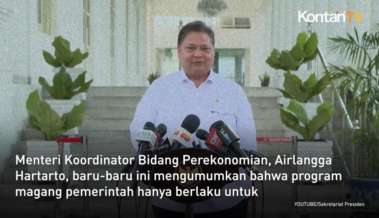 Airlangga Hartarto: Program Magang Nasional 2025 Hanya untuk Fresh Graduate Lulusan Maksimal 1 Tahun