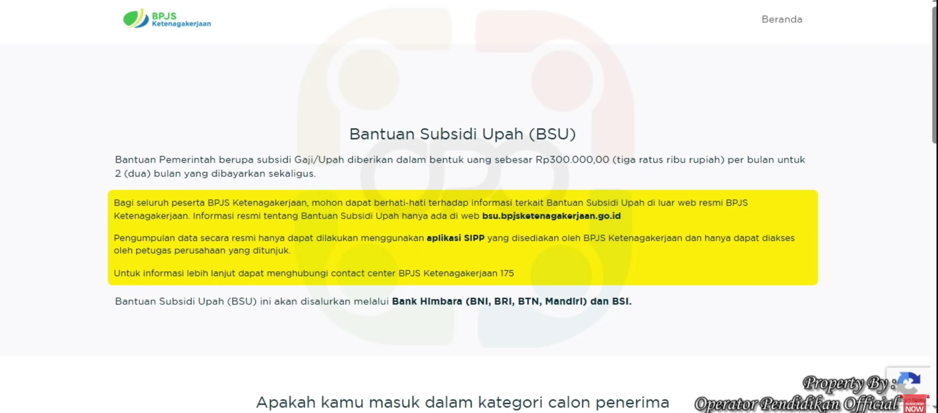 BSU 2025 Cair Lewat Bank Himbara, Begini Cara Update Rekening dan Cek Status di Situs Resmi BPJS