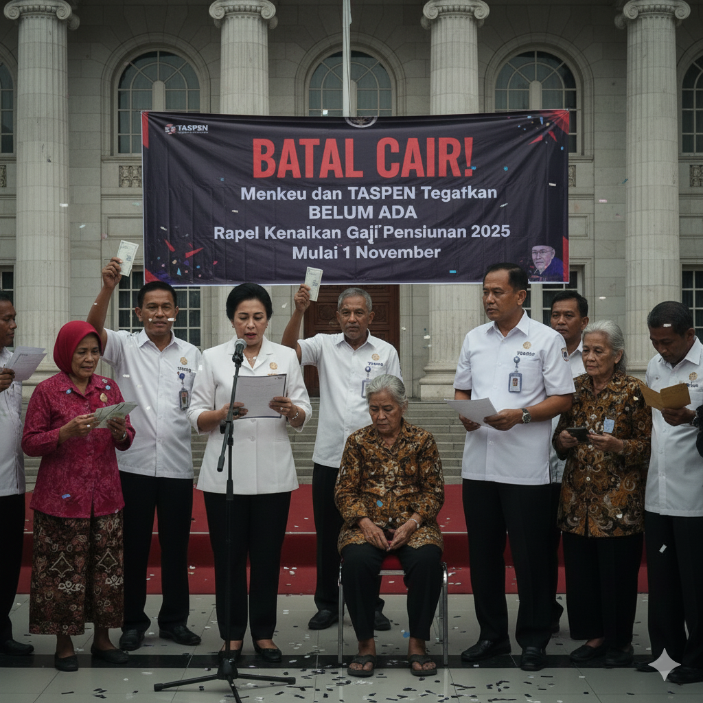 Batal Cair! Menkeu dan TASPEN Tegaskan Belum Ada Rapel Kenaikan Gaji Pensiunan 2025