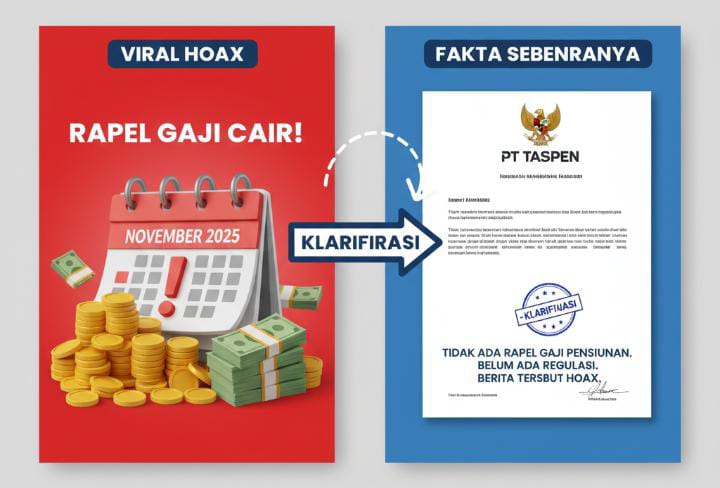 Viral Kabar Rapel Gaji Pensiunan Cair November 2025, Ini Fakta dan Klarifikasi Resmi dari PT Taspen