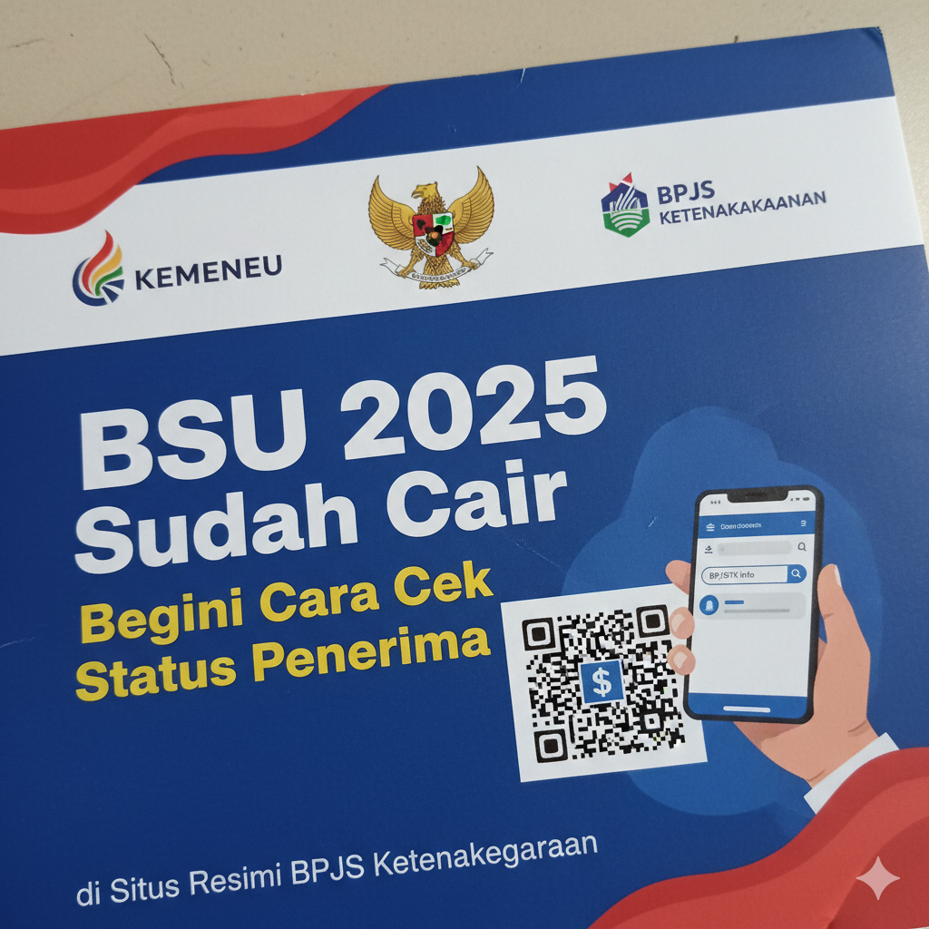 BSU 2025 Sudah Cair dari Kemenkeu, Begini Cara Cek Status Penerima di Situs Resmi BPJS Ketenagakerjaan