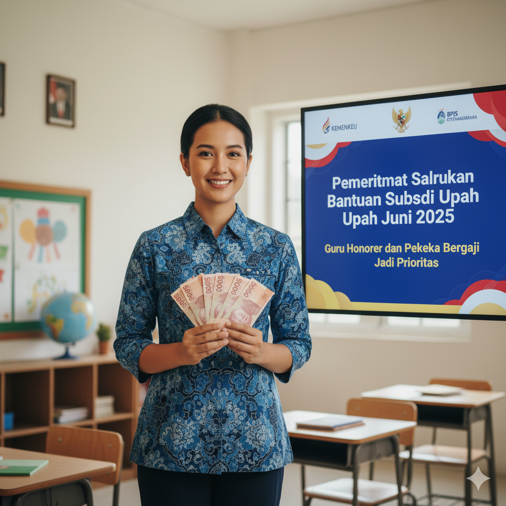 Pemerintah Salurkan Bantuan Subsidi Upah Juni 2025, Guru Honorer dan Pekerja Bergaji Rendah Jadi Prioritas