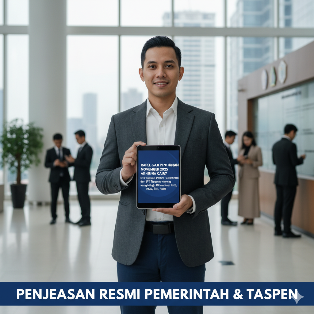 pemerintah menargetkan pencairan rapel gaji pensiunan November 2025