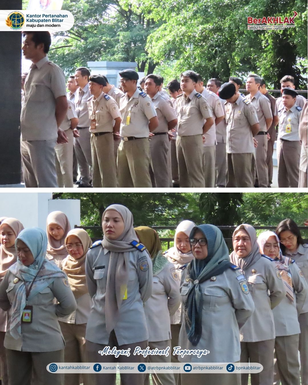 Suasana apel pagi 4 November 2025