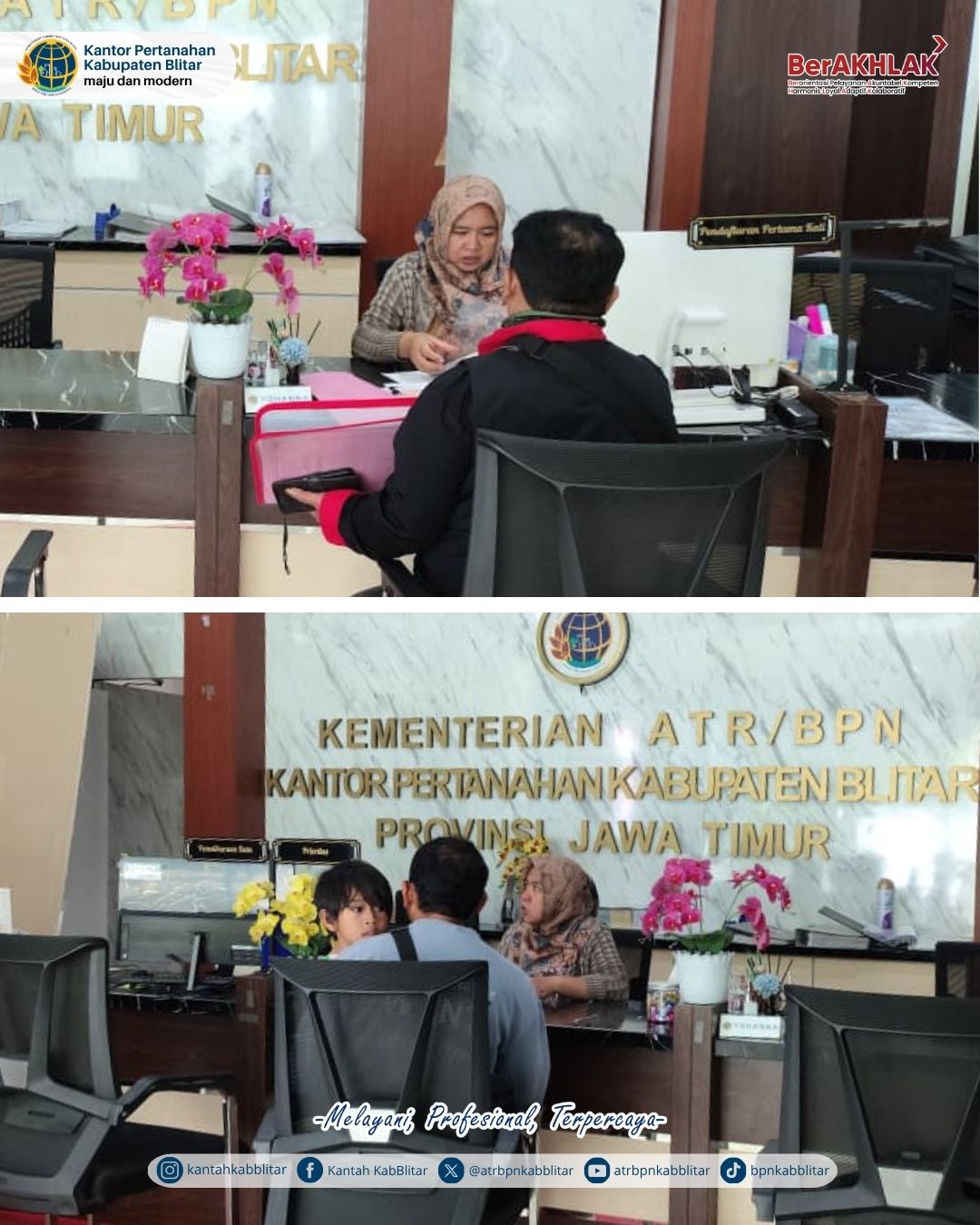 Aktivitas loket pelayanan hari sabtu
