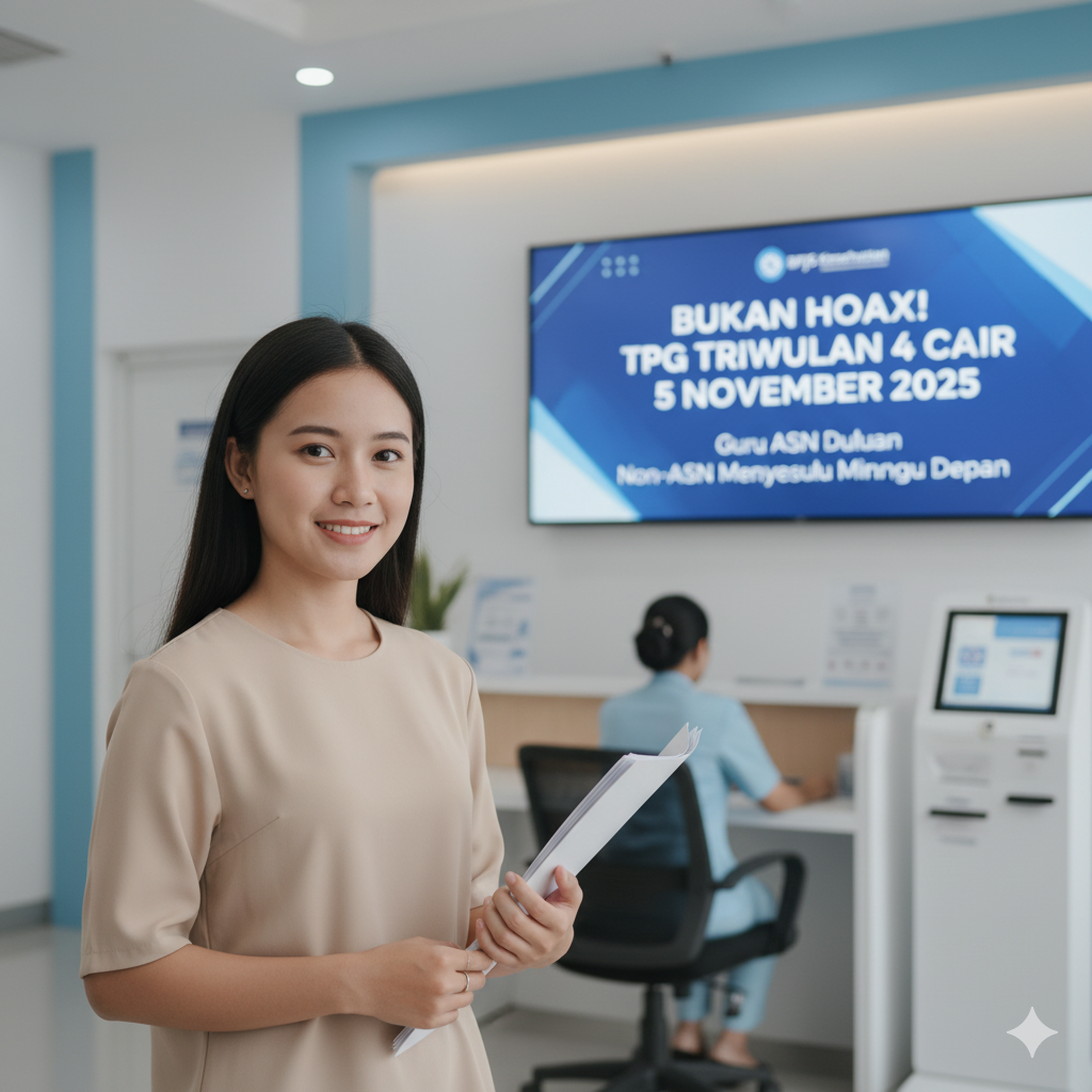 TPG triwulan 4 cair 5 November 2025! Guru ASN duluan, non-ASN menyusul.
