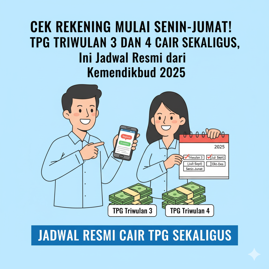 pencairan TPG triwulan 3 dan 4 akan dilakukan dengan mekanisme berbeda.