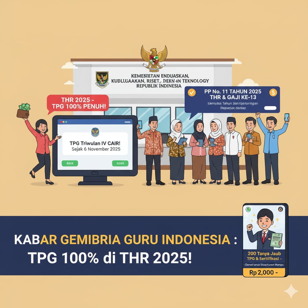 Guru sertifikasi akan terima tambahan TPG 100 persen di THR 2025