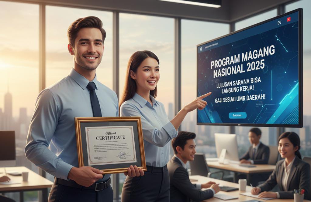 Program Magang Nasional 2025 Resmi Dibuka, Lulusan Sarjana Bisa Langsung Kerja dan Digaji Sesuai UMR Daerah!