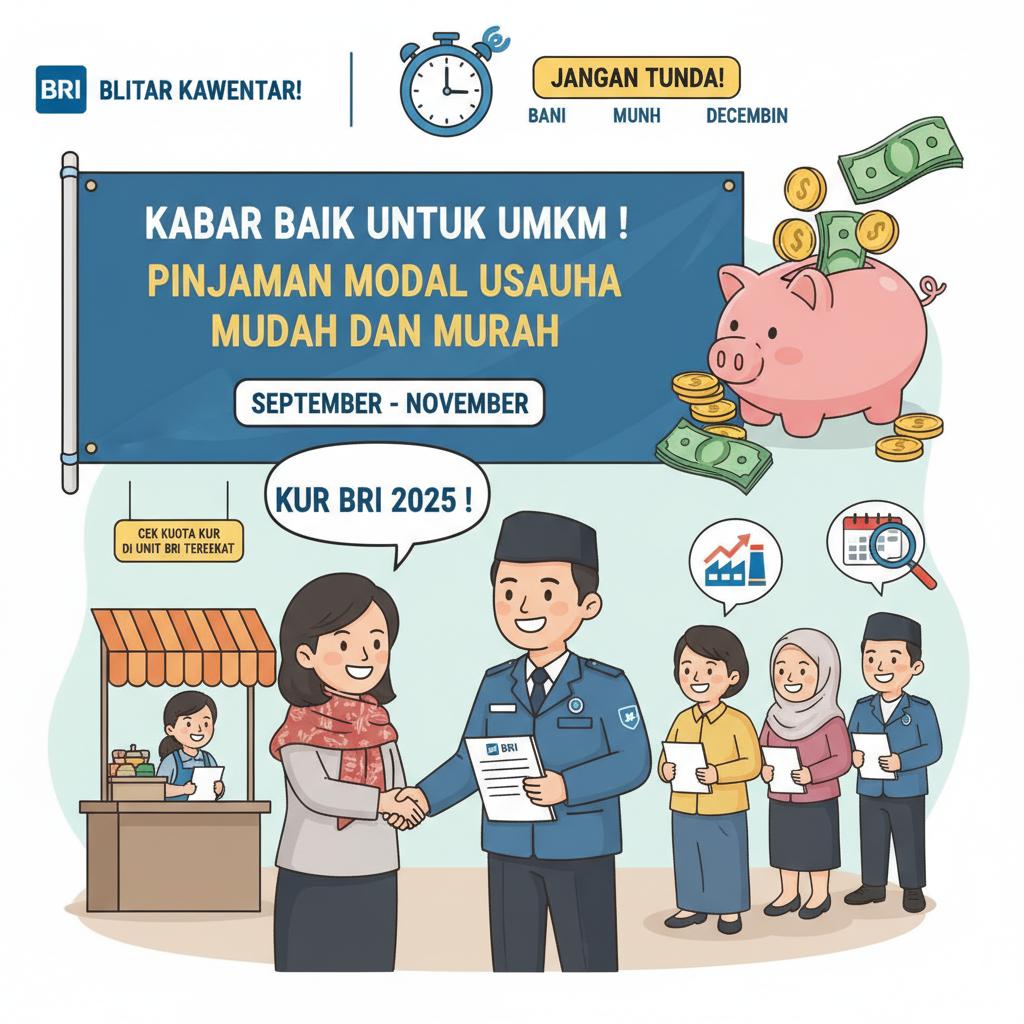 Info KUR BRI 2025: Kuota Masih Ada, Ini Syarat, Waktu Pengajuan, dan Tips agar Disetujui Bank