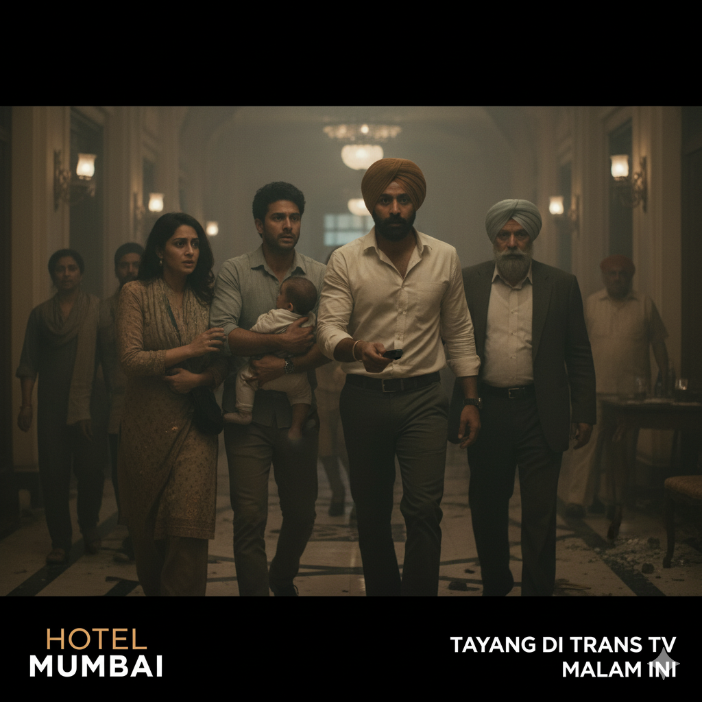 Film Hotel Mumbai Tayang di Trans TV: Kisah Nyata Aksi Heroik di Tengah Teror yang Bikin Deg-Degan