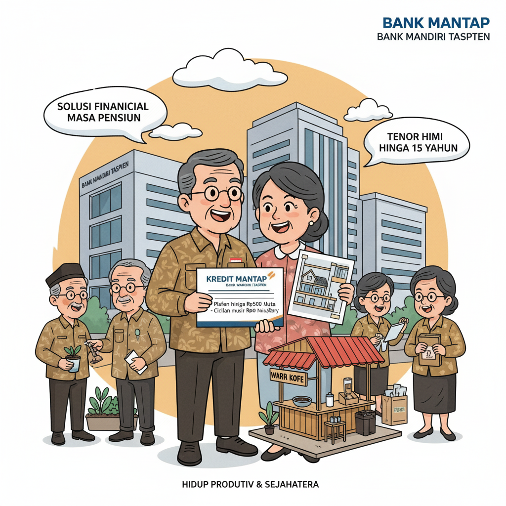 Pinjaman pensiunan Mandiri Taspen tembus Rp500 juta