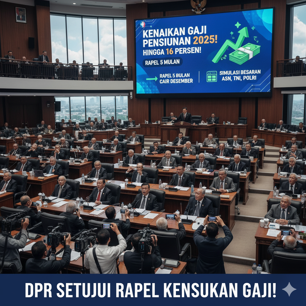 DPR setujui kenaikan gaji pensiunan 2025 bukan lagi sekadar perencanaan di atas kertas.