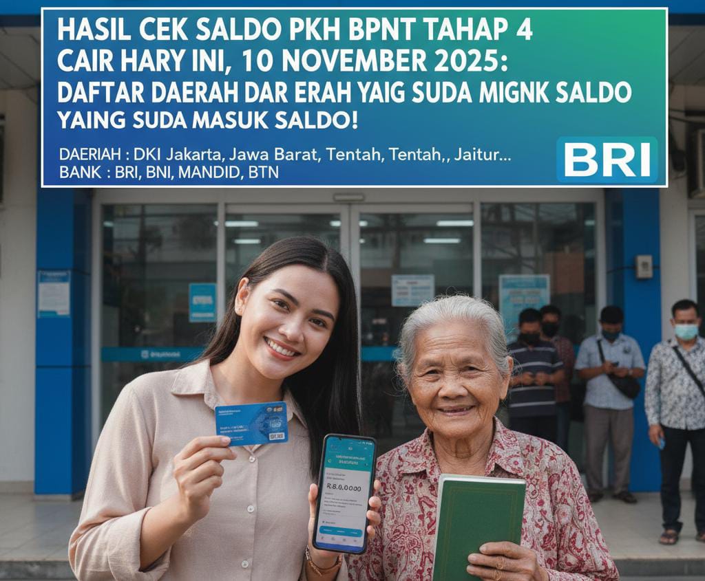 Hasil Cek Saldo PKH BPNT Tahap 4 Malam Ini: BNI Cair Serentak di Sejumlah Daerah, Ada yang Terima hingga Rp1,1 Juta!