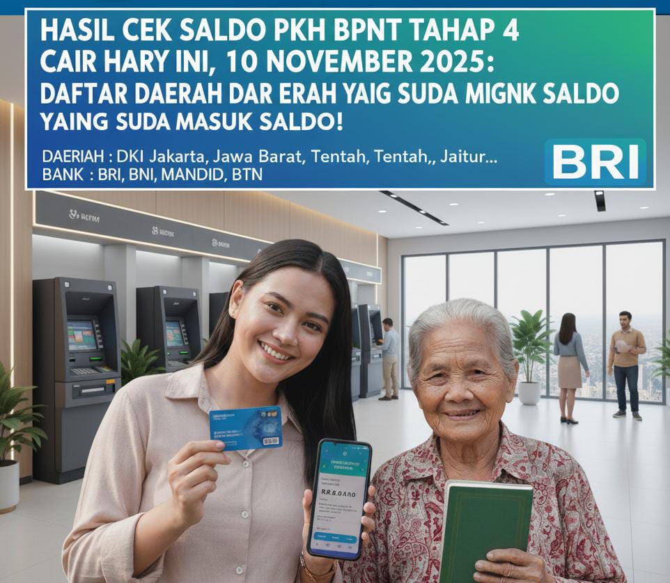 Hasil Cek Saldo PKH BPNT Tahap 4 Hari Ini, 10 November 2025: Daftar Daerah dan Bank yang Sudah Cair, Cek Kartu KKS Kamu!