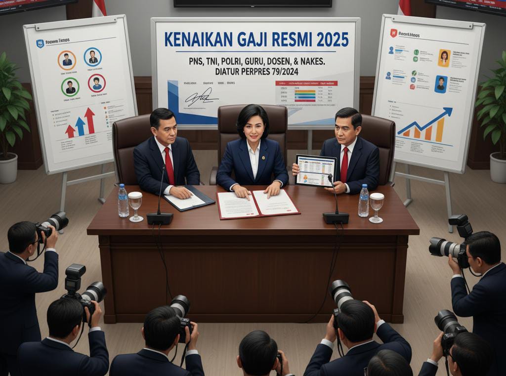 Kenaikan Gaji PNS, TNI, Polri, Guru, Dosen, dan Nakes di 2025 Resmi Diatur Perpres 79: Ini Rinciannya!