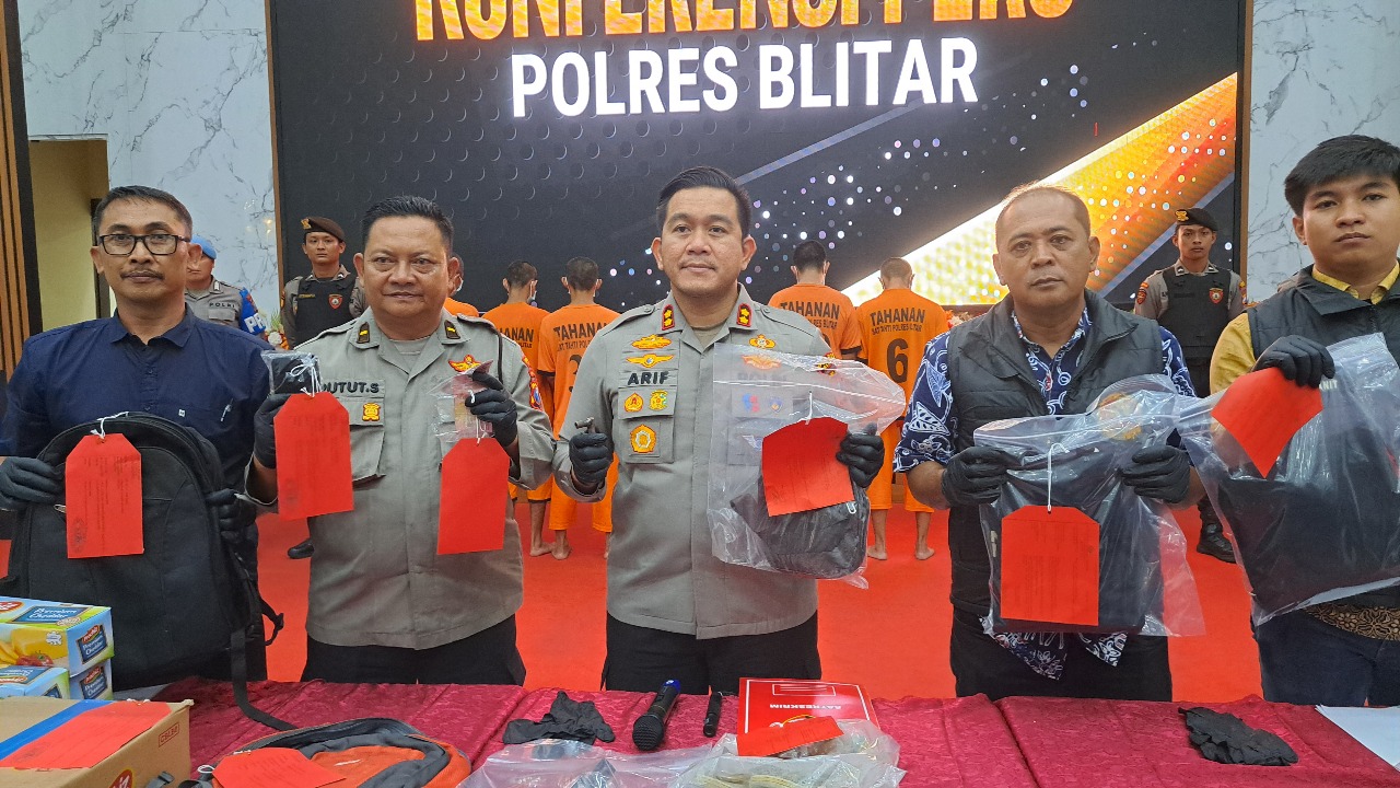 Polres Blitar Ungkap 12 Kasus Curat dalam 10 Hari, Ada Pencuri Hewan hingga Sepeda Motor