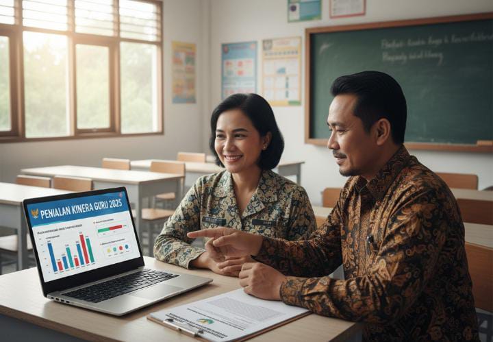 Resmi! Penilaian Kinerja Guru 2025 Kini Cukup Sekali Setahun, Begini Mekanisme Barunya