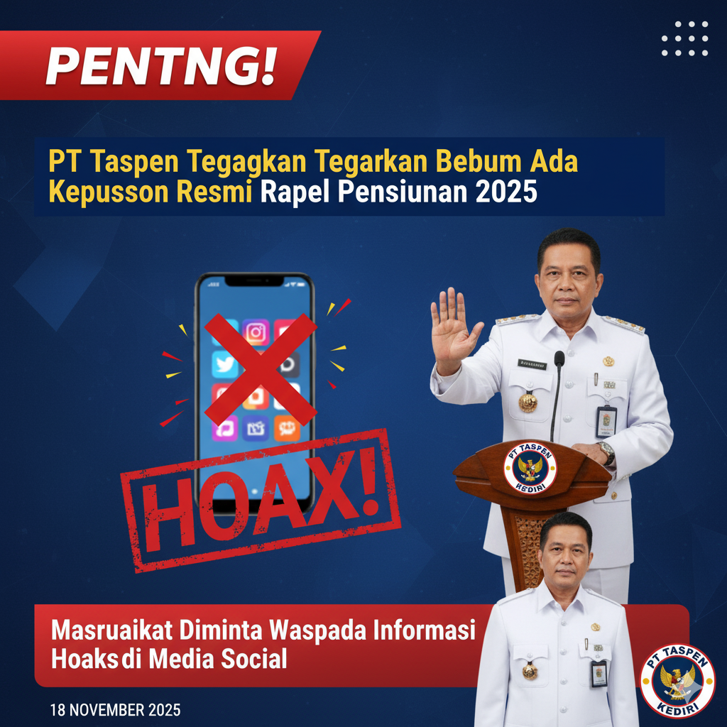PT Taspen Kediri tegaskan belum ada keputusan resmi rapel pensiunan 2025