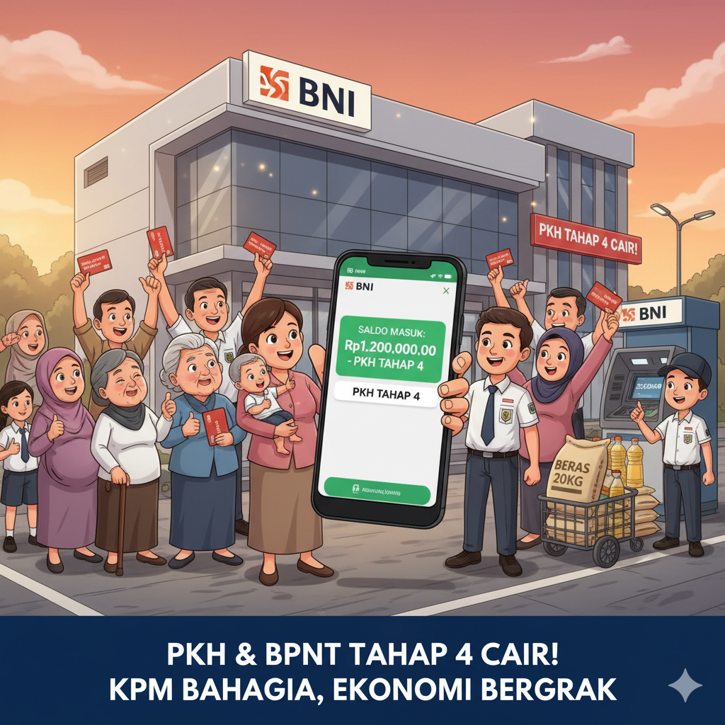 PKH dan BPNT tahap 4 cair