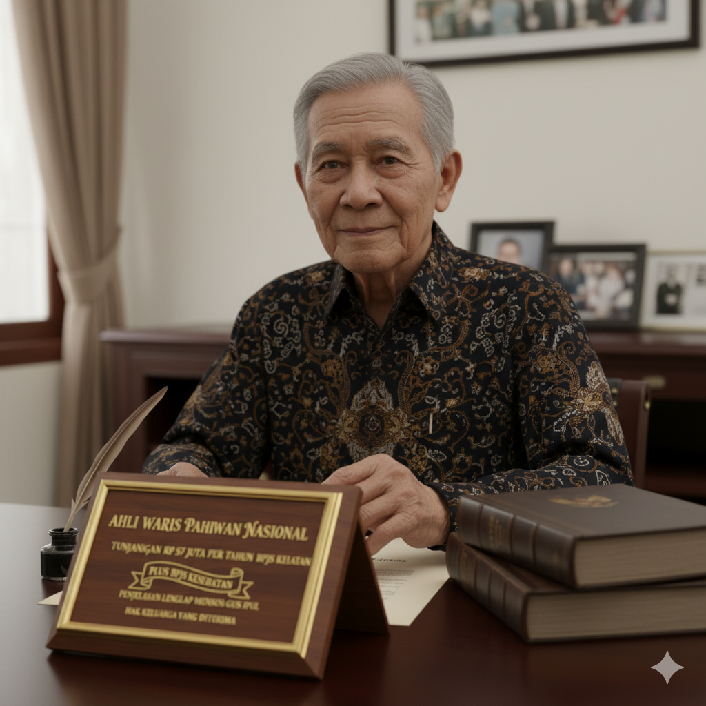 ahli waris pahlawan nasional bakal mendapatkan tunjangan sebesar Rp 50 juta per tahun.