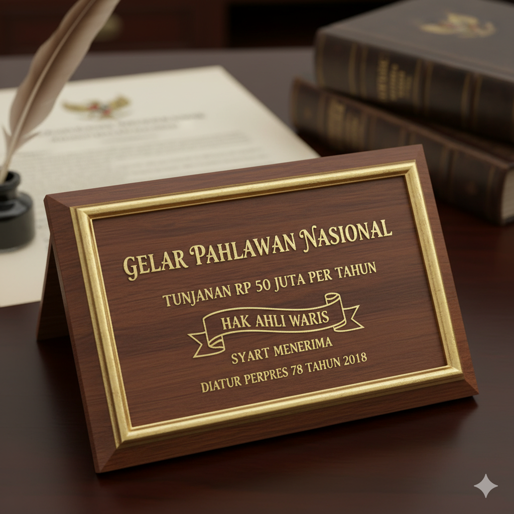 penerima gelar pahlawan nasional dan keluarganya berhak mendapatkan tunjangan berkelanjutan