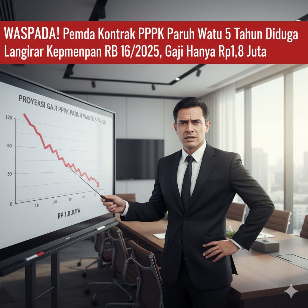 Resmi! Gaji PPPK Paruh Waktu Diatur Kepmenpan RB 16/2025, Ada yang Cuma Rp500 Ribu hingga Tembus Rp5 Juta
