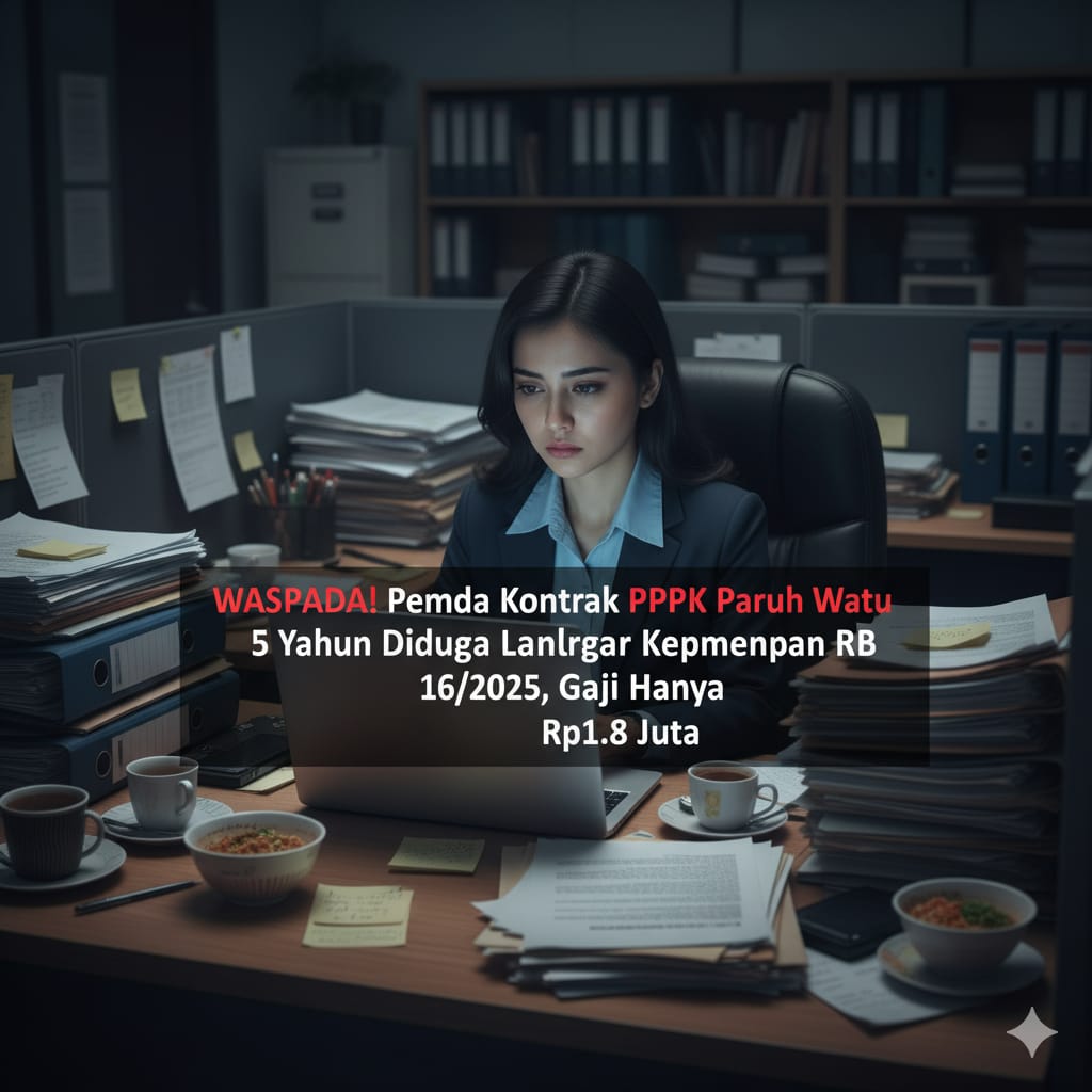 Waspada! Pemda Kontrak PPPK Paruh Waktu 5 Tahun Diduga Langgar Kepmenpan RB 16/2025, Gaji Hanya Rp1,8 Juta