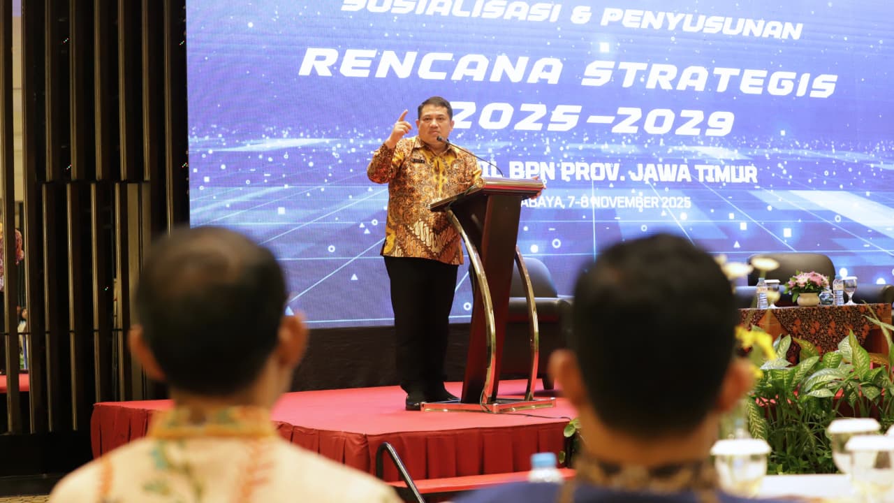 Menuju ATR/BPN Modern: Kepala Kantor Wilayah BPN Provinsi Jawa Timur Buka Sosialisasi Renstra 2025-2029, Fokus Transformasi Digital dan Percepatan Pen