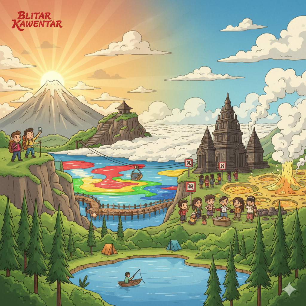 7 Wisata Alam Dieng Paling Hits 2025: Sunrise Emas, Telaga Warna, dan Candi Tertua di Jawa